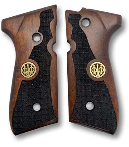 ヒデロー　Beretta 木製グリップ エンボスロゴ付き Amazon.com : Zib Grips Handmade Wooden Beretta Grips, Beech